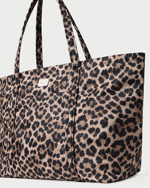 Loeffler Randall Dina Brown/Leopard Travel Tote