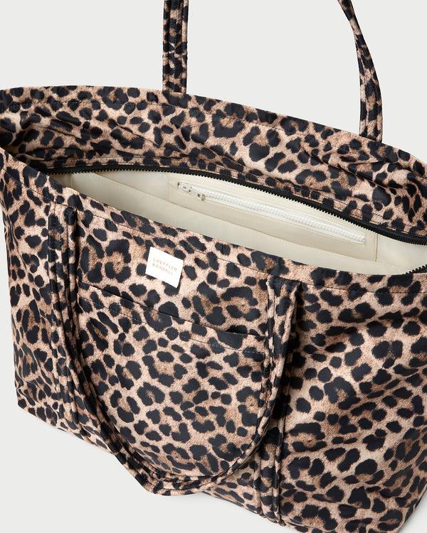 Loeffler Randall Dina Brown/Leopard Travel Tote