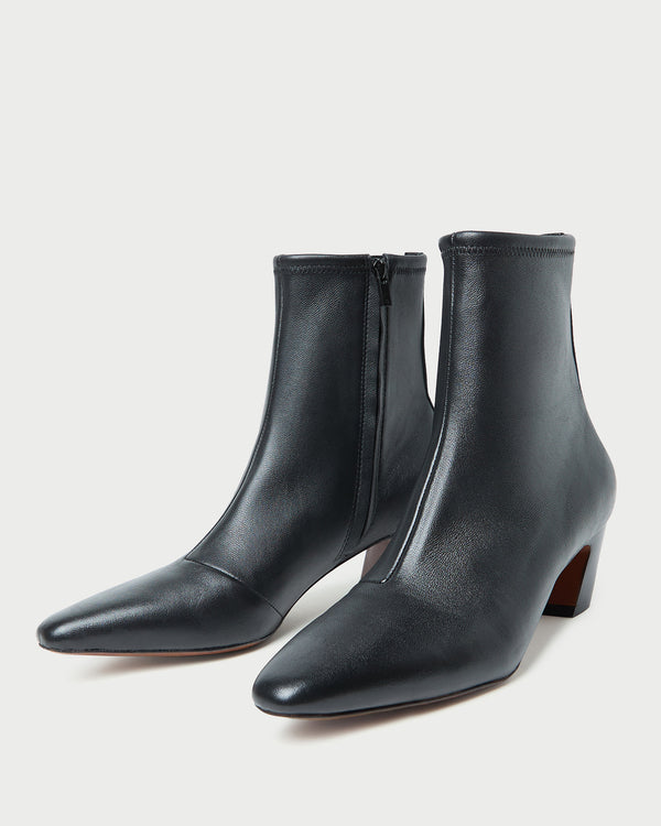 Loeffler Randall Doria Black Leather Ankle Boot