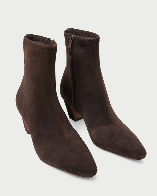 Loeffler Randall Doria Brown Suede Ankle Boot