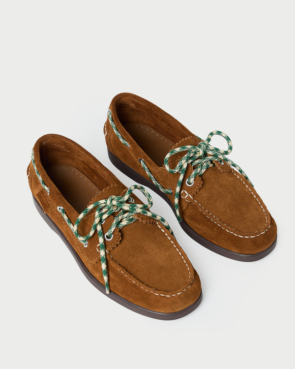 Loeffler Randall Franco Cacao Suede Boat Shoe