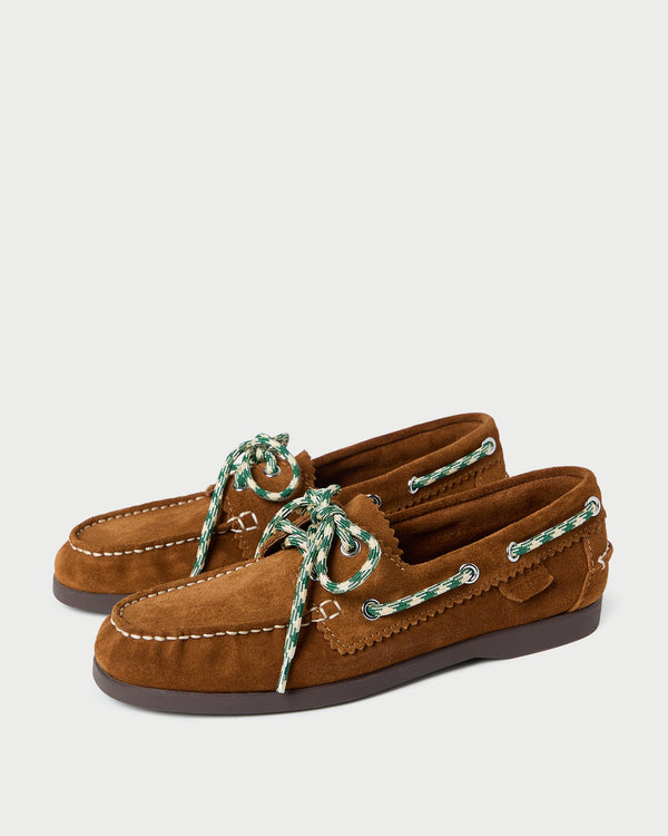 Loeffler Randall Franco Cacao Suede Boat Shoe