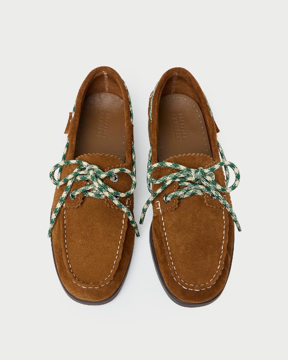 loeffler randall Franco Cacao Suede Boat Shoe