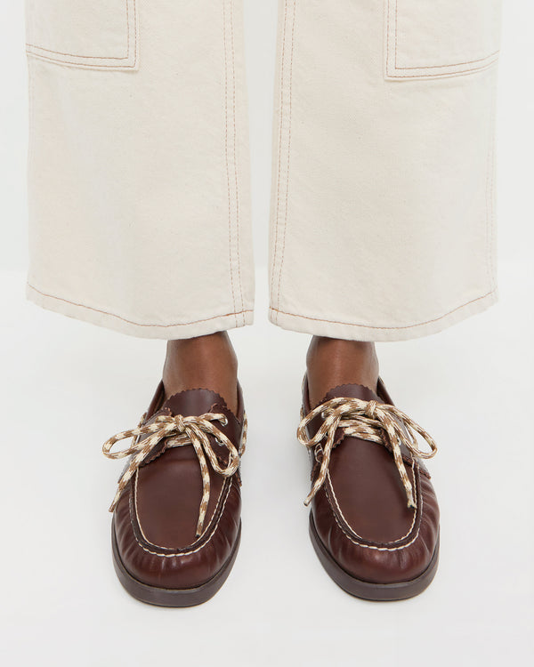 Loeffler Randall Franco Espresso/Butter Boat Shoe