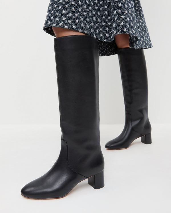 Loeffler Randall Gia Black Leather Tall Boot