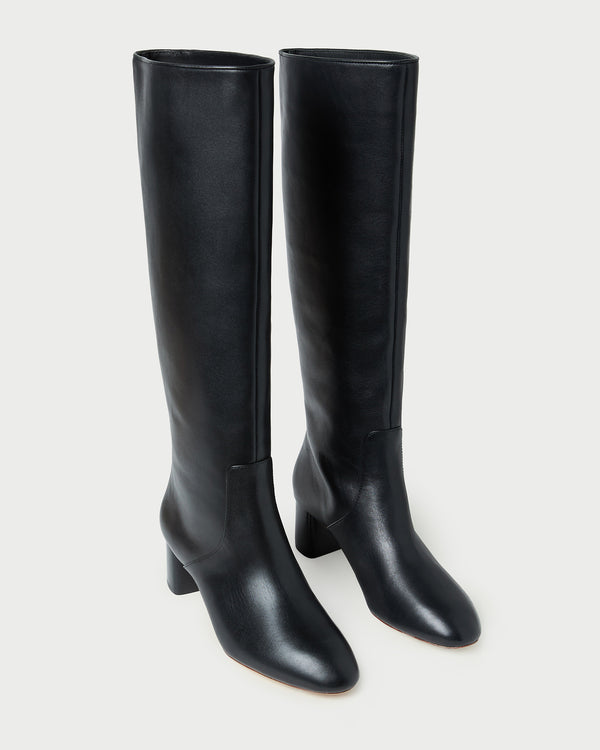 Loeffler Randall Gia Black Leather Tall Boot