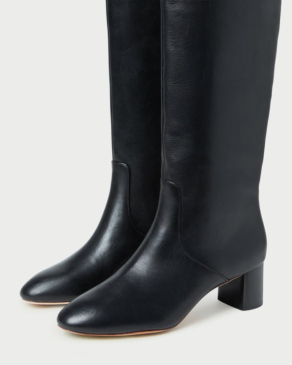 Loeffler Randall Gia Black Leather Tall Boot