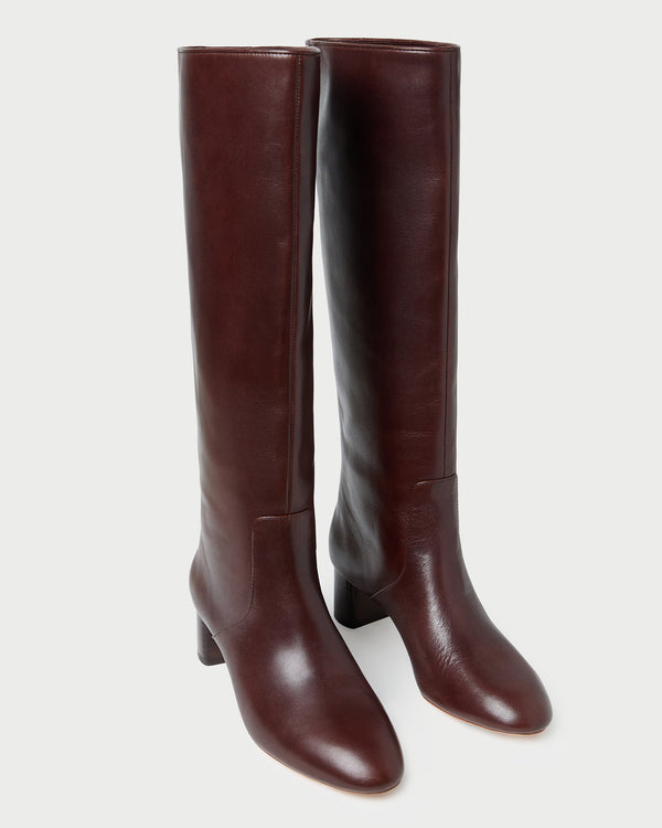 Loeffler Randall Gia Espresso Leather Tall Boot