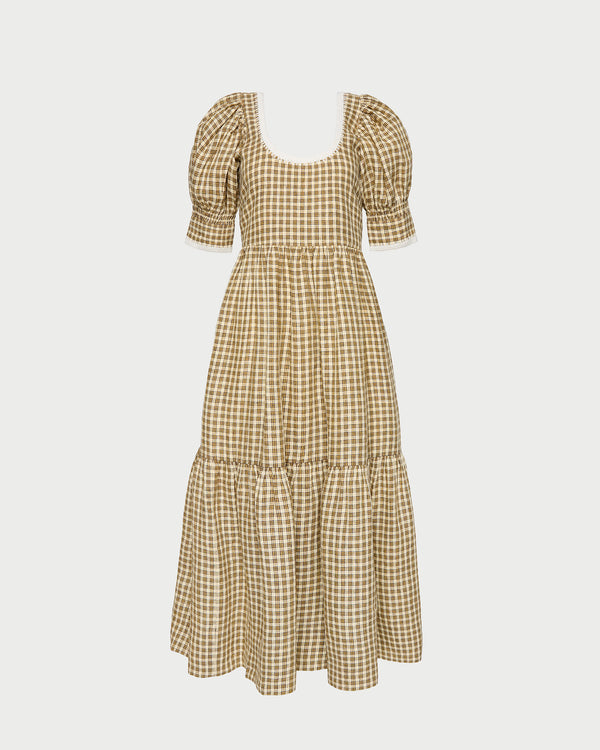 Loeffler Randall Gillian Puff−Sleeve Dress