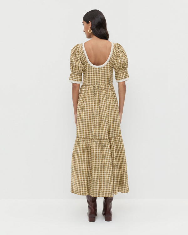 Loeffler Randall Gillian Puff−Sleeve Dress
