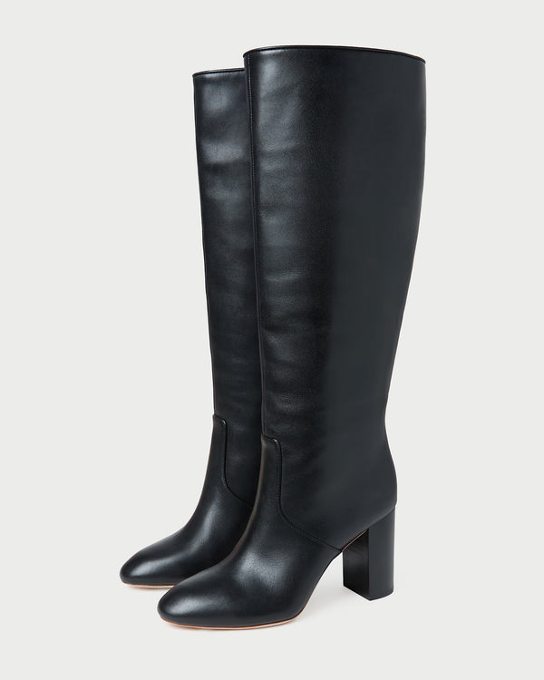Loeffler Randall Goldy Black Wide−Calf Boot