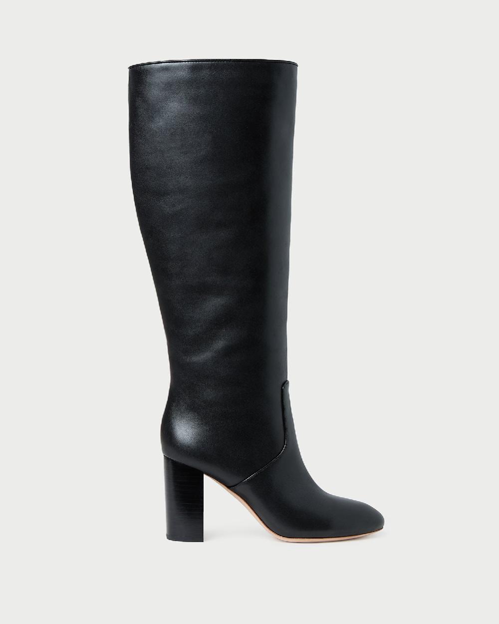 loeffler randall Goldy Black Wide−Calf Boot
