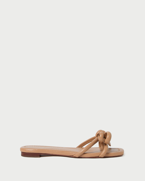 Loeffler Randall Hadley Dune Leather Bow Sandal