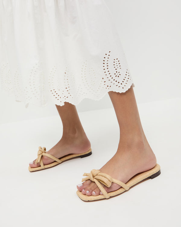 Loeffler Randall Hadley Natural Bow Sandal