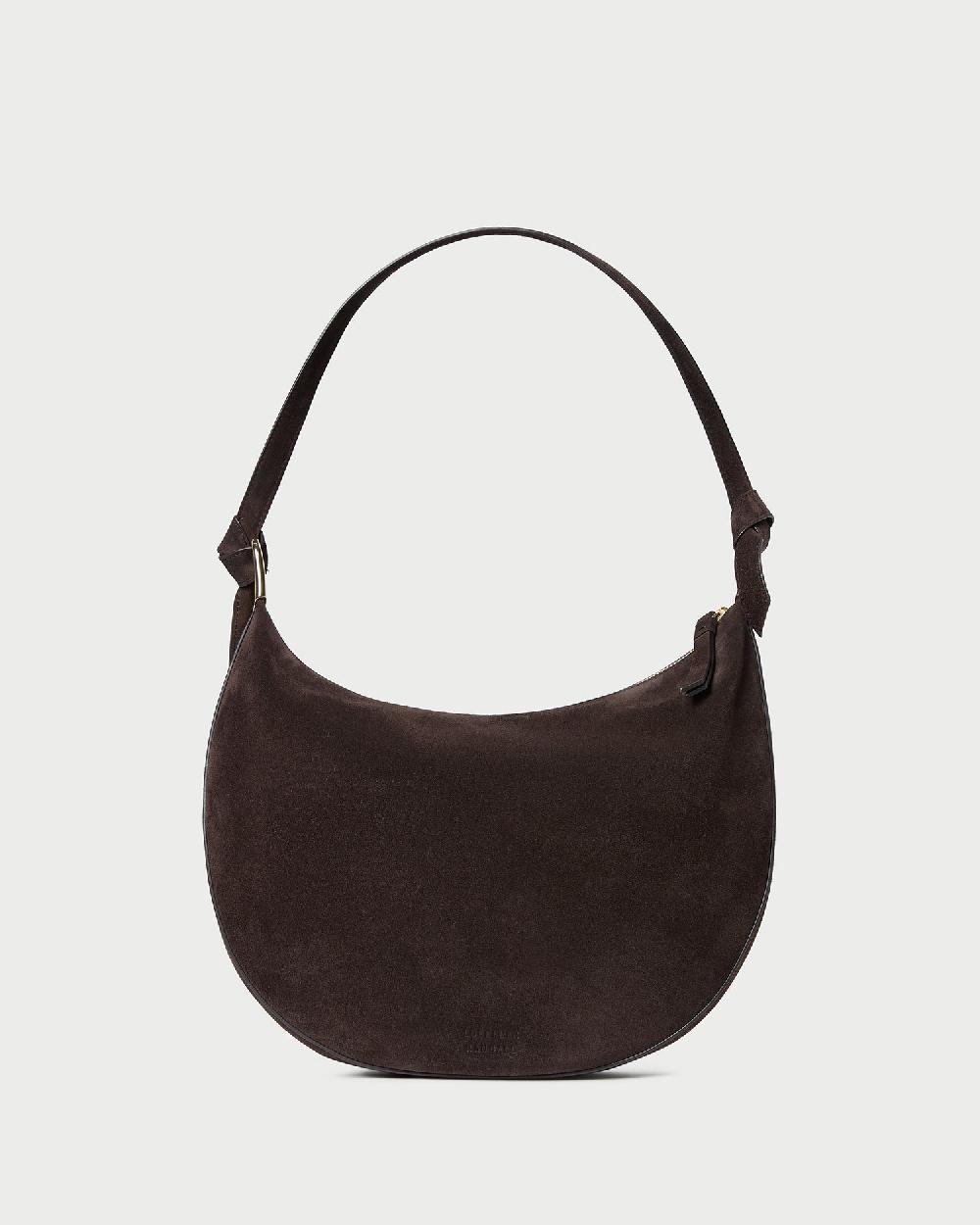 loeffler randall Harlow Brown Suede Shoulder Bag