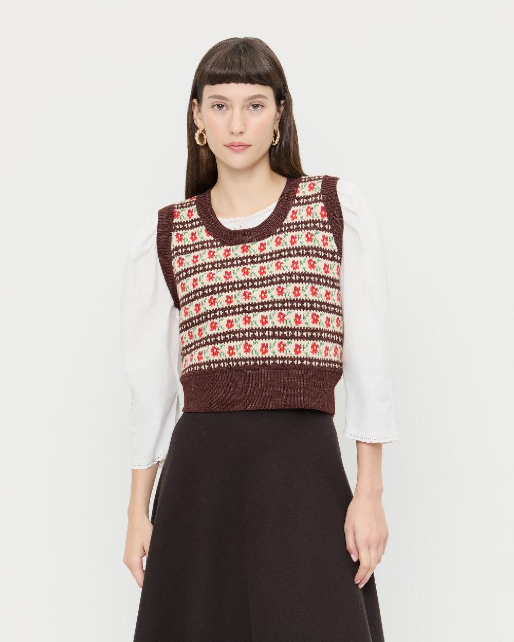 loeffler randall Heather Sweater Vest