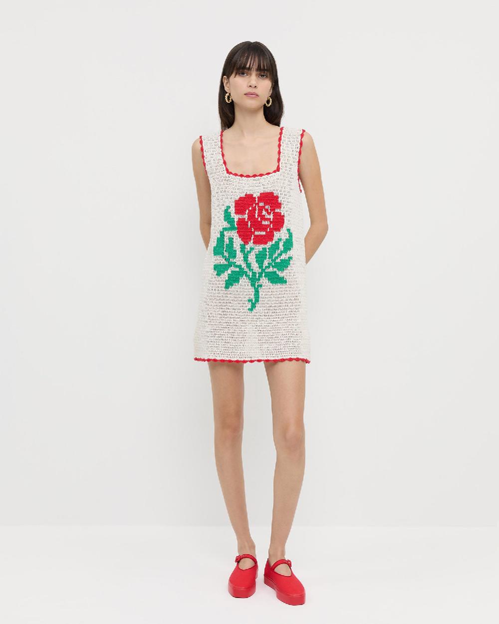 loeffler randall Helena Crochet Dress