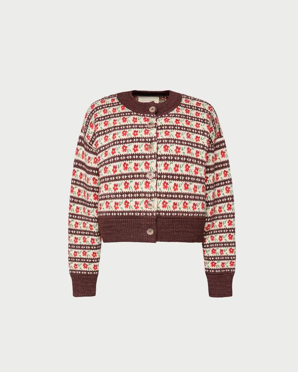 Loeffler Randall Idris Intarsia Cardigan