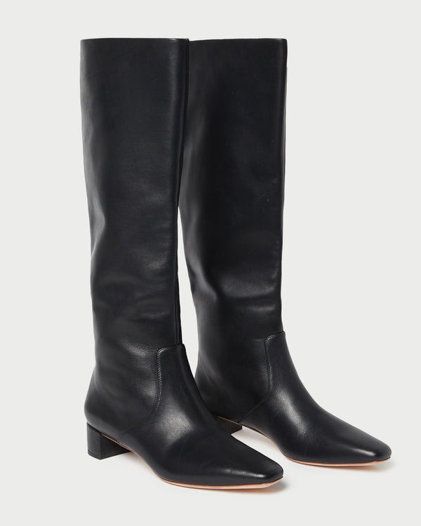 Loeffler Randall Indy Black Leather Tall Boot