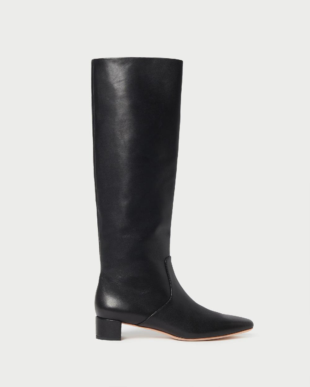 loeffler randall Indy Black Leather Tall Boot