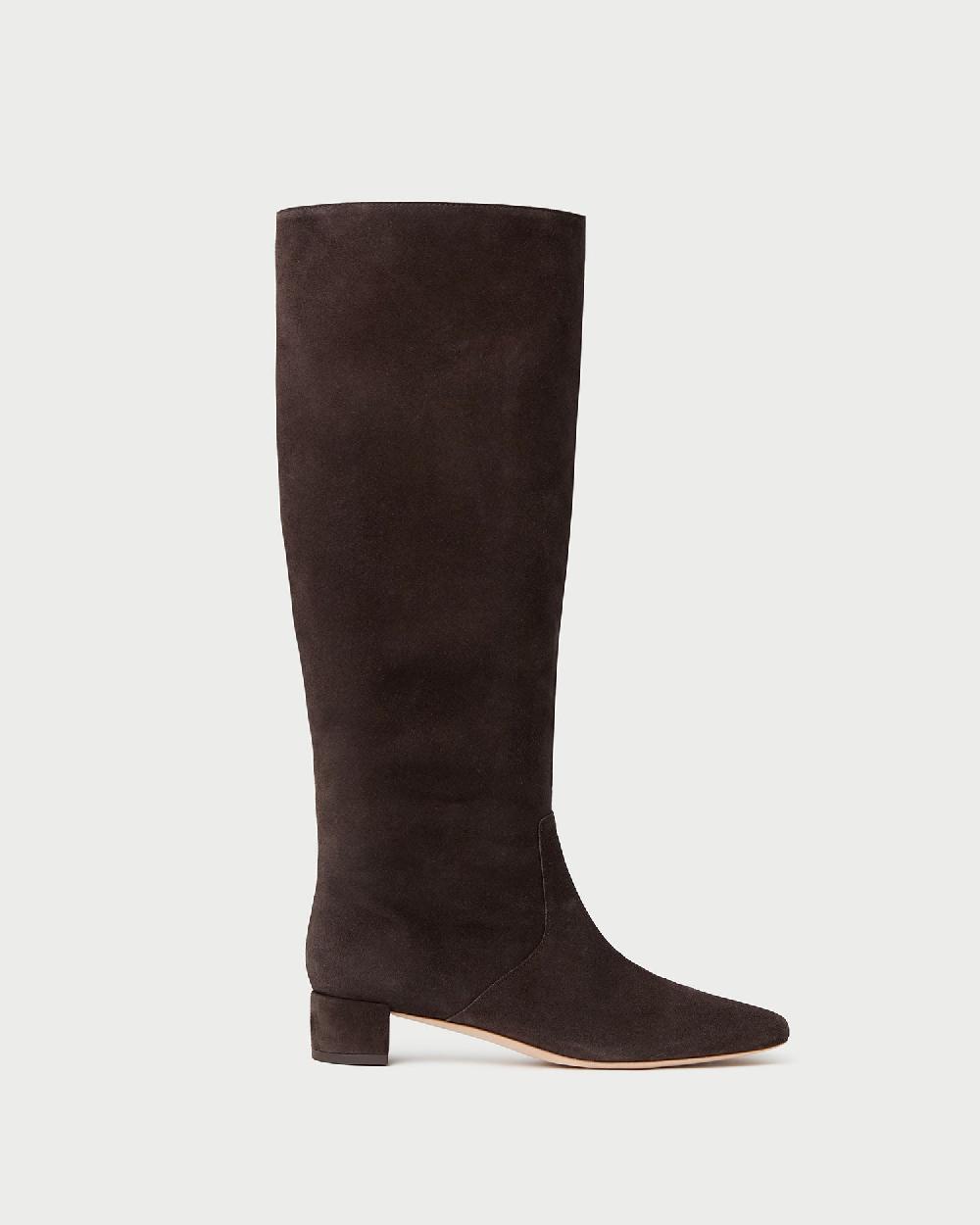 loeffler randall Indy Brown Suede Tall Boot