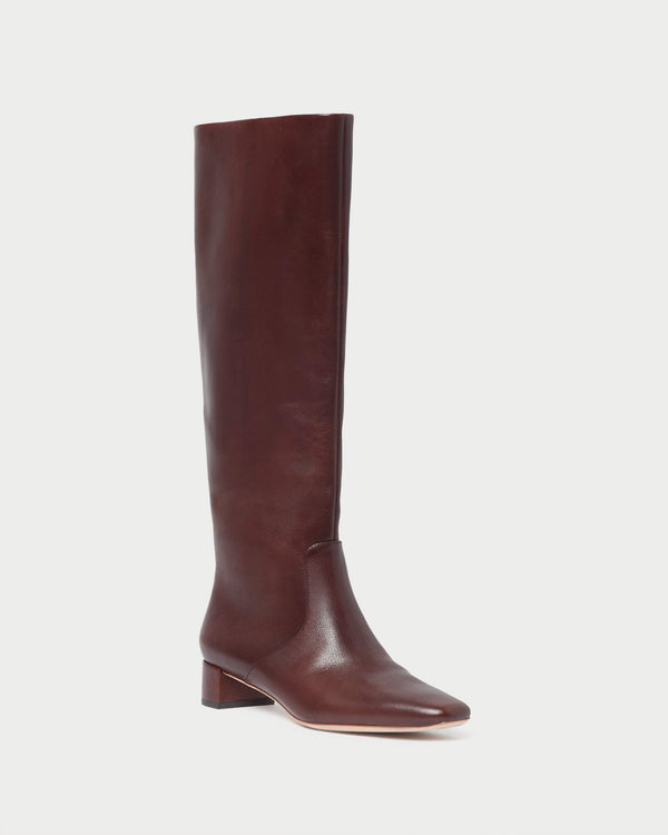 Loeffler Randall Indy Espresso Leather Tall Boot