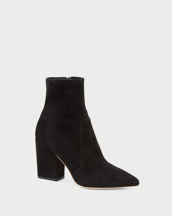 Loeffler Randall Isla Black Suede Ankle Bootie