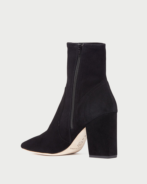 Loeffler Randall Isla Black Suede Ankle Bootie