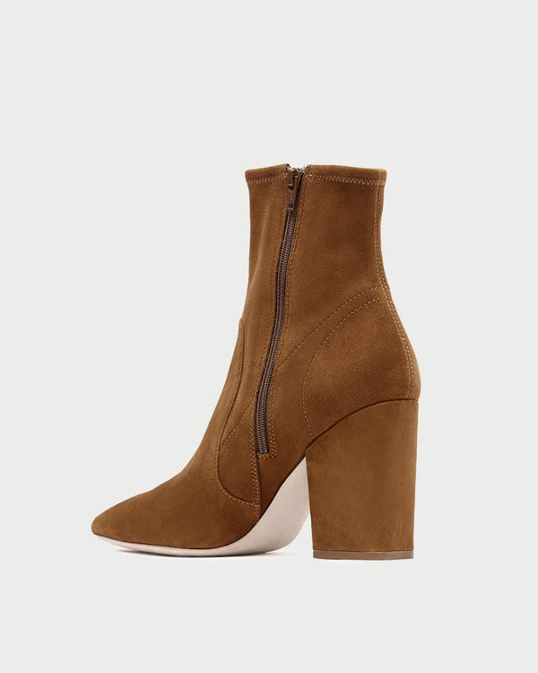 Loeffler Randall Isla Cacao Suede Ankle Bootie