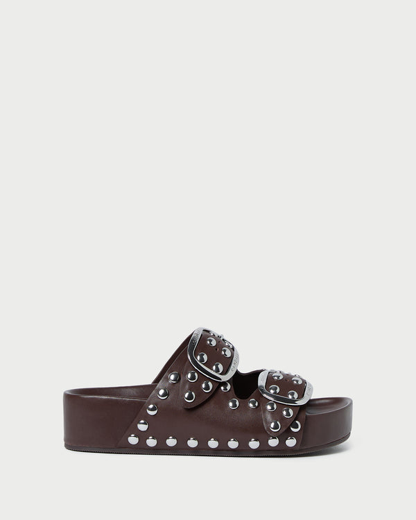 Loeffler Randall Jack Espresso Studded Sandal