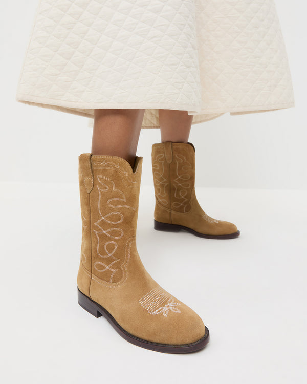 Loeffler Randall Jett Sand Suede Calf Boot