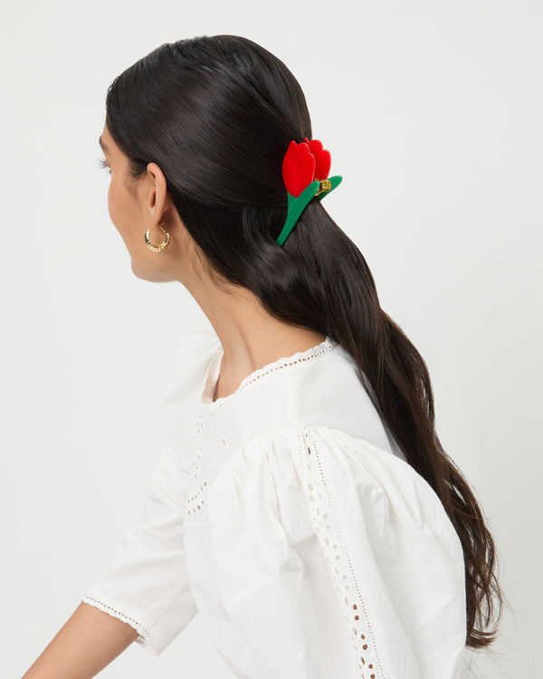 Loeffler Randall Juniper Red/Pink Tulip Clip Set