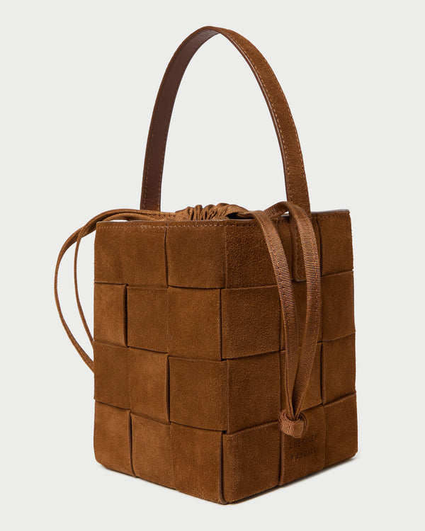 Loeffler Randall Laith Cacao Woven Bucket Bag