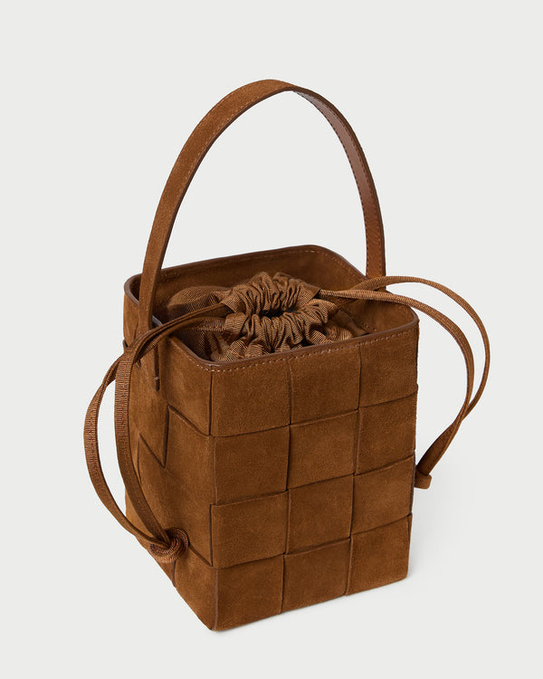 Loeffler Randall Laith Cacao Woven Bucket Bag