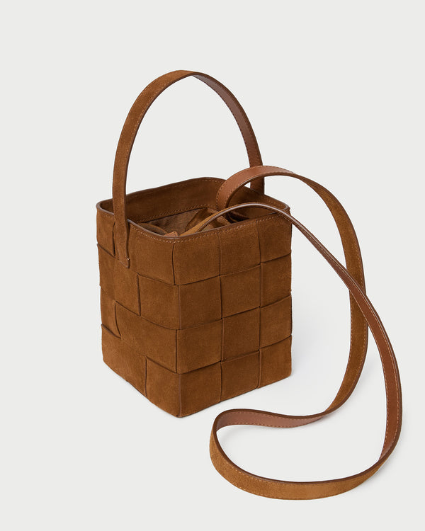 Loeffler Randall Laith Cacao Woven Bucket Bag