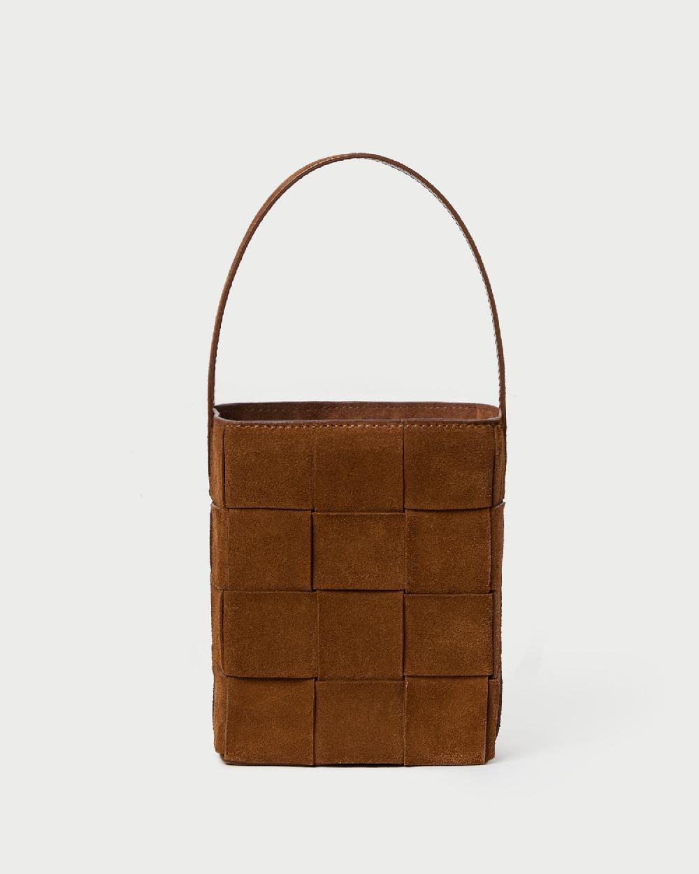 loeffler randall Laith Cacao Woven Bucket Bag