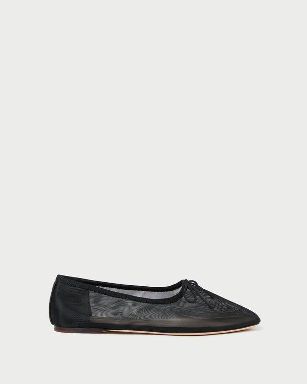 Loeffler Randall Landon Black Mesh Ballet Flat