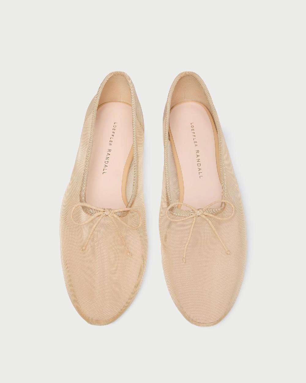 loeffler randall Landon Caramel Mesh Ballet Flat