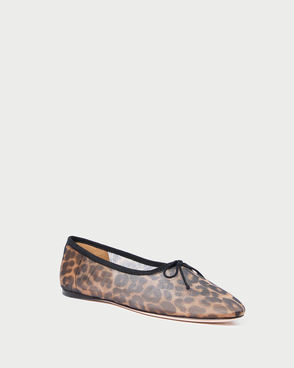 Loeffler Randall Landon Leopard Mesh Ballet Flat