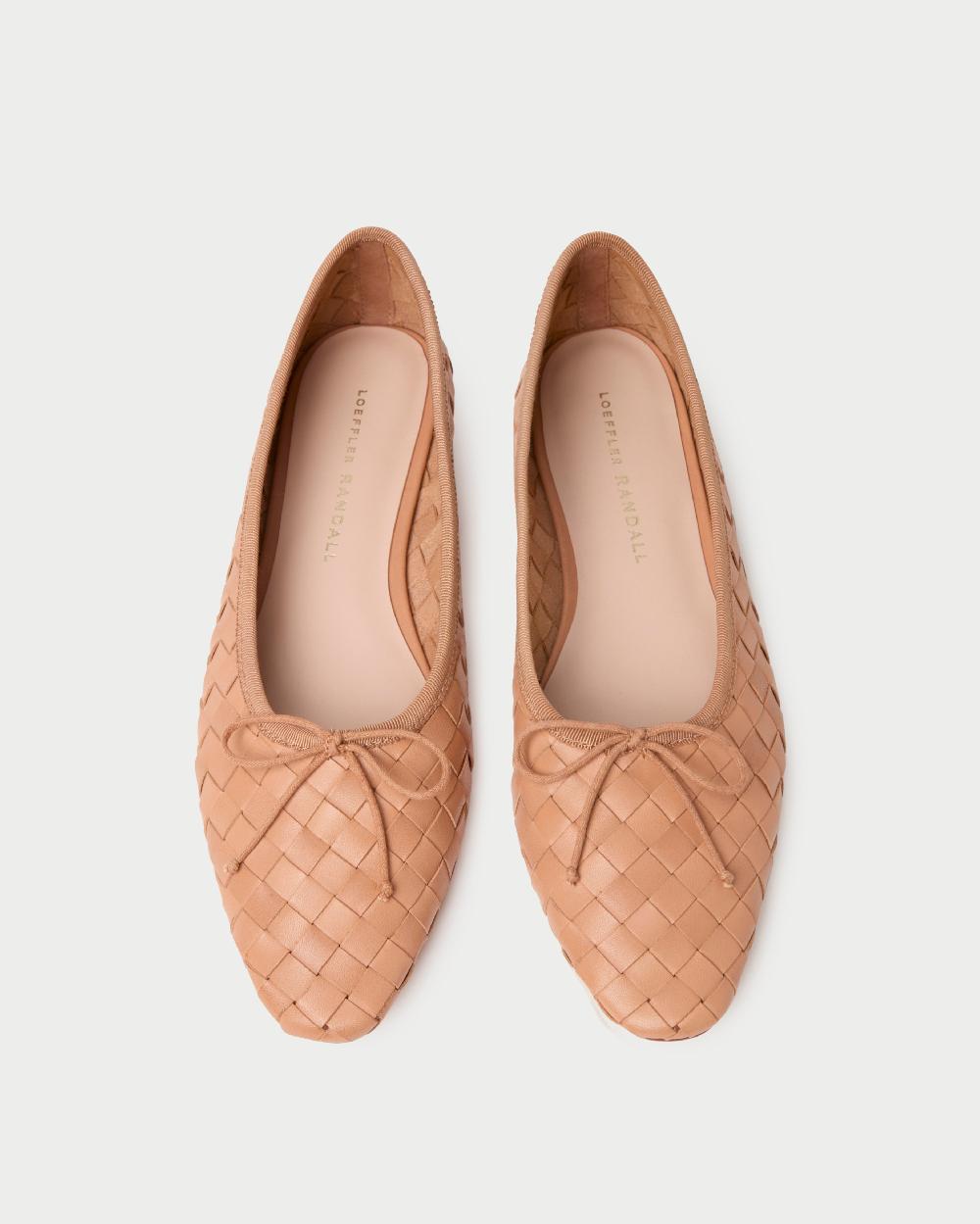 loeffler randall Landry Honey Woven Ballet Flat