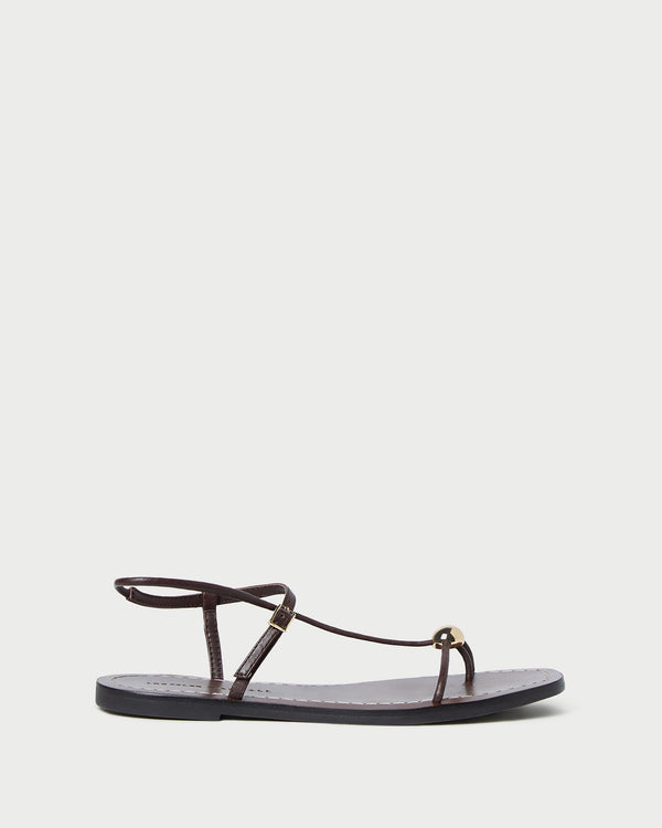 Loeffler Randall Lara Espresso Leather Sandal