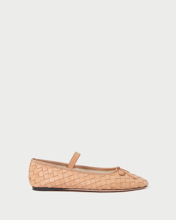 Loeffler Randall Leonie Honey Woven Ballet Flat