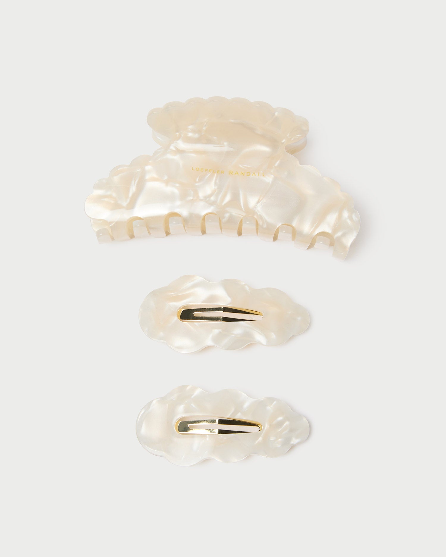 loeffler randall Lila Pearl Hair Clip Set