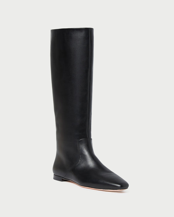 Loeffler Randall Lillian Black Leather Tall Boot