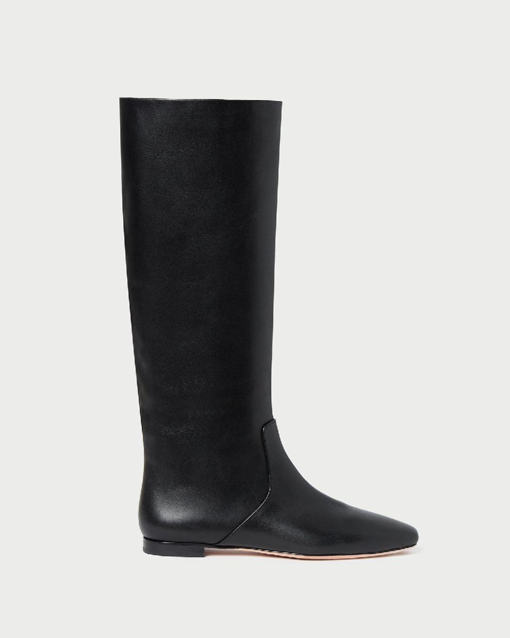 loeffler randall Lillian Black Leather Tall Boot
