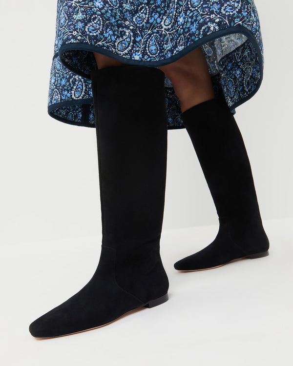 Loeffler Randall Lillian Black Suede Tall Boot