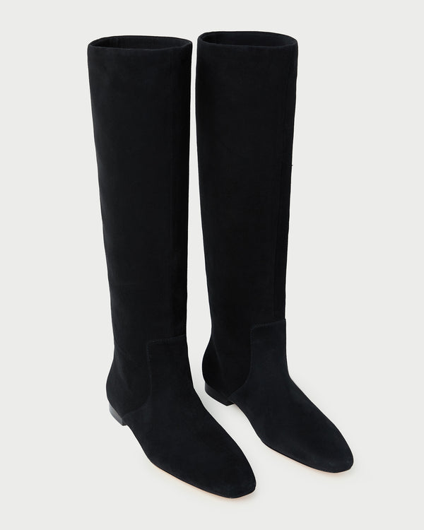Loeffler Randall Lillian Black Suede Tall Boot