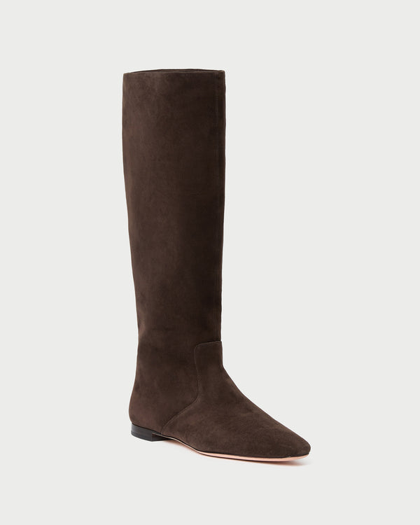 Loeffler Randall Lillian Brown Suede Tall Boot