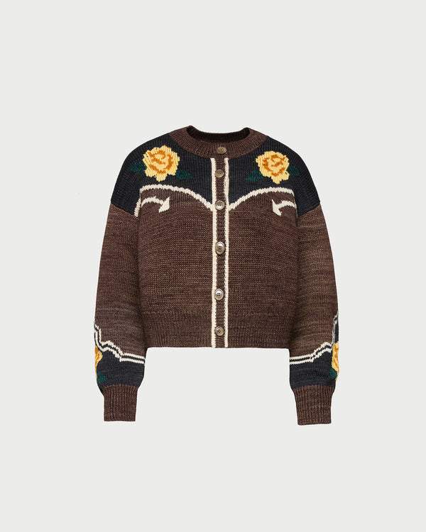 Loeffler Randall Linda Intarsia Cardigan