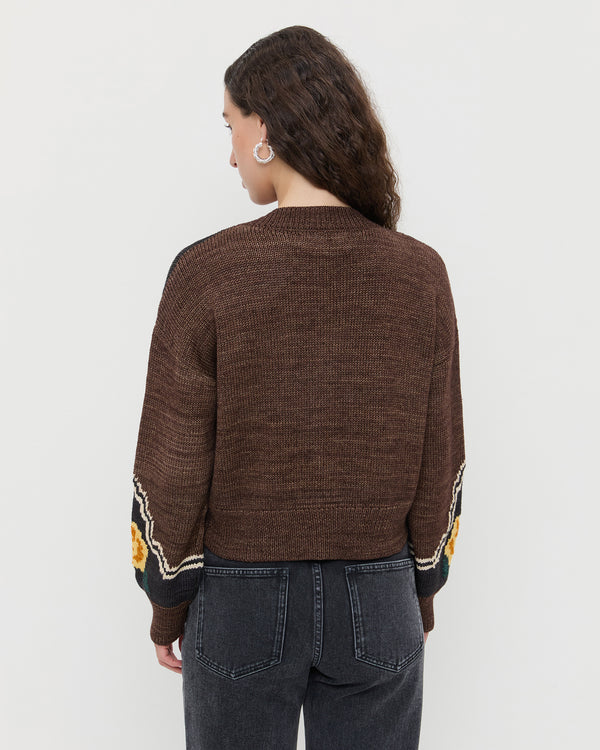 Loeffler Randall Linda Intarsia Cardigan